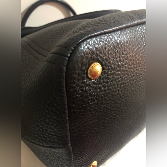 Authentic Black Prada Leather Bag - Picture 6 of 16